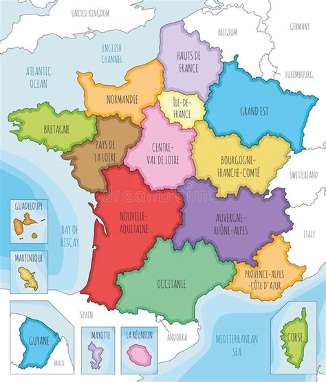 map of france territories